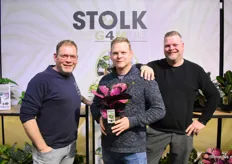 Corstiaan, Harm en Lodewijk Stolk van Stolk G4M Plants met de Calathea Misty Red.